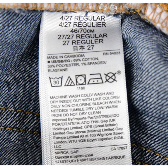 GAP Jeans Womens 4/27R (28x31) Perfect Boot Blue Denim - Picture 3 of 9